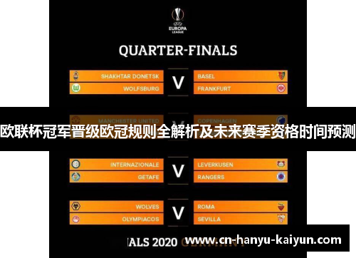 欧联杯冠军晋级欧冠规则全解析及未来赛季资格时间预测 欧联杯冠军晋级欧冠规则全解析及未来赛季资格时间预测